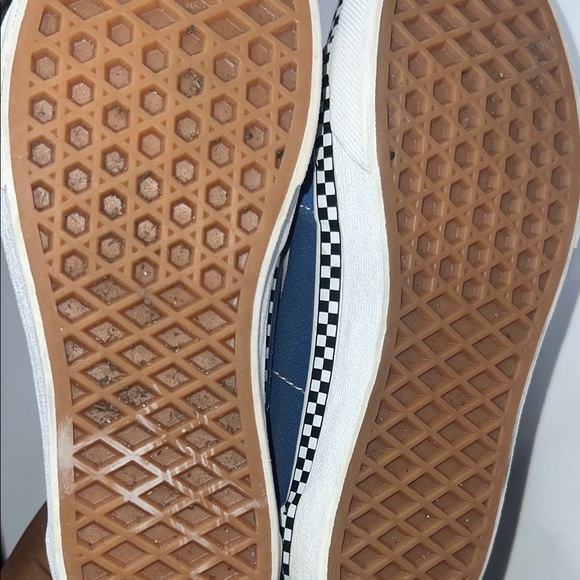 Vans Kids Royal Blue and White Sneakers - Picture 9 of 10